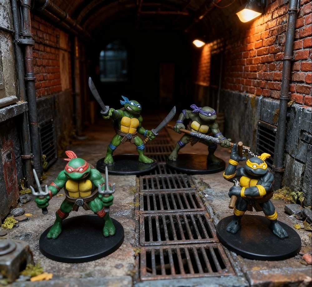 Shady Turtles Fanart Miniature || Handpainted Resin Figures (2.50”)