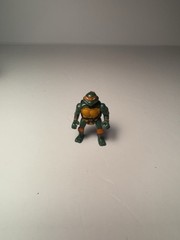1994 TMNT Ninja Turtles Mini Mutants Blimp & Blue Bombs High Flyin Michaelangelo