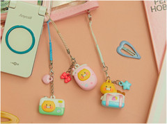Kakao Friends Savage Strap Keyring Camera, Phone, & Bag Choonsik Keychain