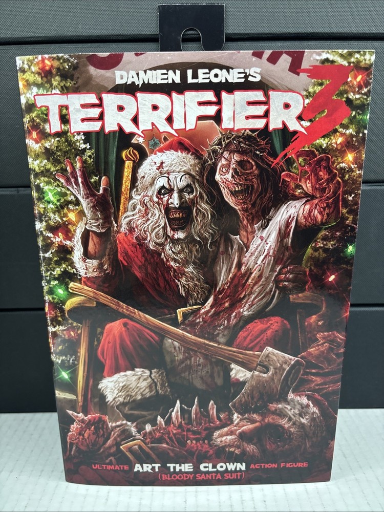 NECA Terrifier 3 Ultimate Art the Clown Bloody Santa Suit Boxed Action Figure