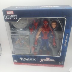 Magic The Gathering Marvel Legends Spider-Man Action Figure w/6x Booster Packs
