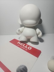 Kid Robot Munny DIY Do It Yourself White Blank Soft Vinyl Figure Art