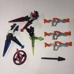 Power Rangers Time Force TF Fighter Pink Blue Green Red Ranger Weapons Lot