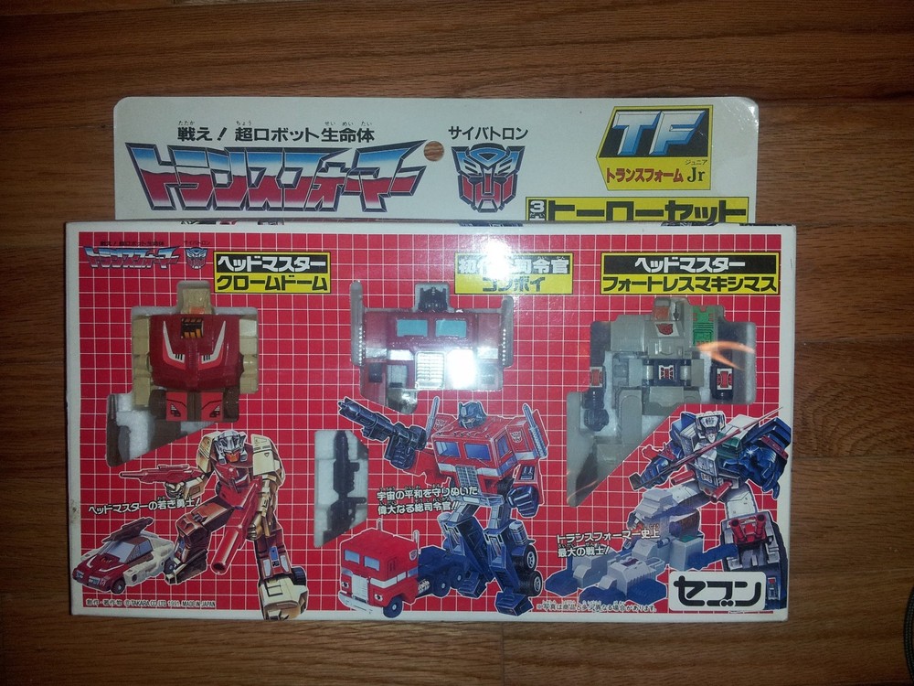 Transformers Takara JR Hero Set Chromedome Optimus Prime Convoy Fortress Maximus