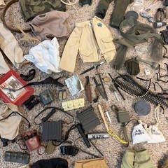 Huge Lot Of Vintage Hasbro 12in G.I. Joe, 21st Century Soldier Accessories
