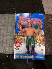 WWE Superstars LJN Series 3 Jake The Snake Roberts Blue Card Mattel NEW
