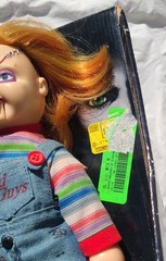 Bride Of Chucky Animated Chucky Doll Figure Talk Movement Gemmy Box Worn Works