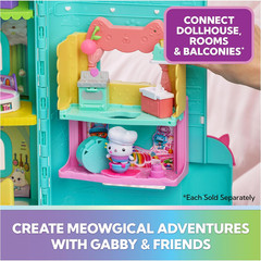 Meow-Mazing Dollhouse, 2 Feet Tall, 15 Pieces | over 2 Feet Tall, 15 Pieces, Fea