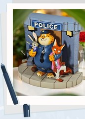 Enesco Zootopia Clawhauser Judy Nick Figure Official Disney Collectible