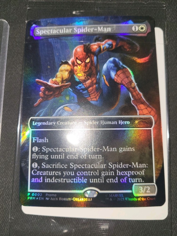 Marvel Legends MTG Spectacular Spider-Man Battle-Damaged SEALED CARD ONLY
