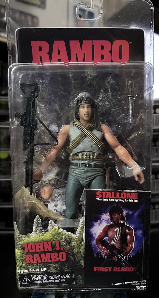 NECA Reel Toys First Blood Rambo Sylvester Stallone