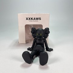 KAWS Holiday Taipei Matte Black Vinyl Figure Relaxed Seated Collectible Art Toy