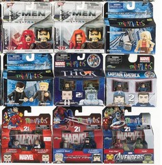 Marvel Minimates Lot of 42 Featuring X-Men, MCU Tie-Ins, & More (Diamond Select)