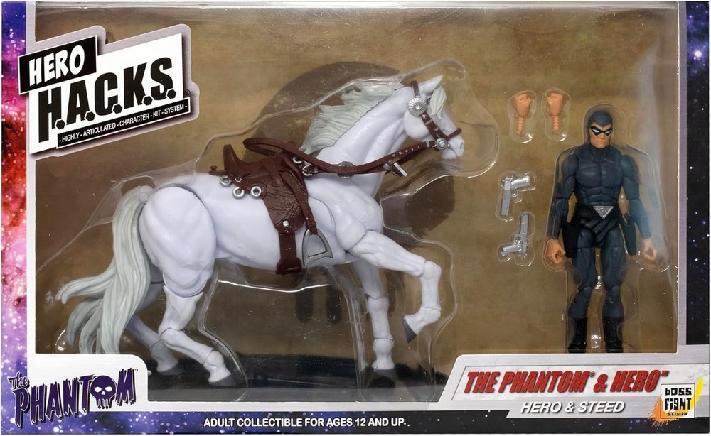 Boss Fight Studio Hero HACKS Phantom Hero Steed 1:18 Figure Horse Set