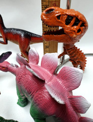 DINOSAURS Mixed Lot of 15 Toy Figures Branded/Unbranded Dinosaur Toys