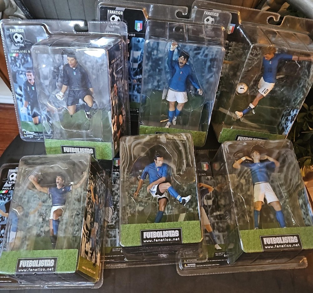 Italy Fanatico Totti, Bufon, Del Piero, Gattuso, Gilardino & Rossi 6 Figures 6” 