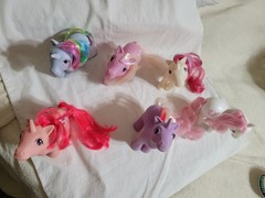 6 Vntg 1990s? My Little Ponies Various Characters 5″ Ht