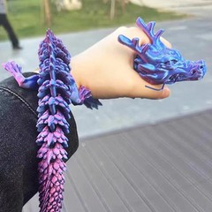 3D Printed Articulated Dragon with Egg Movable Joint Figure Desktop Toy