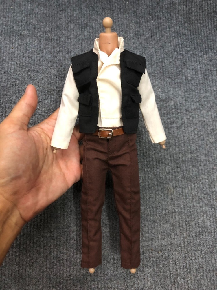 1/6 Custom Han Solo Star Wars ROTJ Harrison Ford Suit for body Action Figure