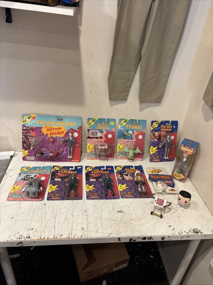 CONKY Figure 1988 Matchbox Pee-Wee Herman’s Playhouse Curtis Scooter Pterri LOT