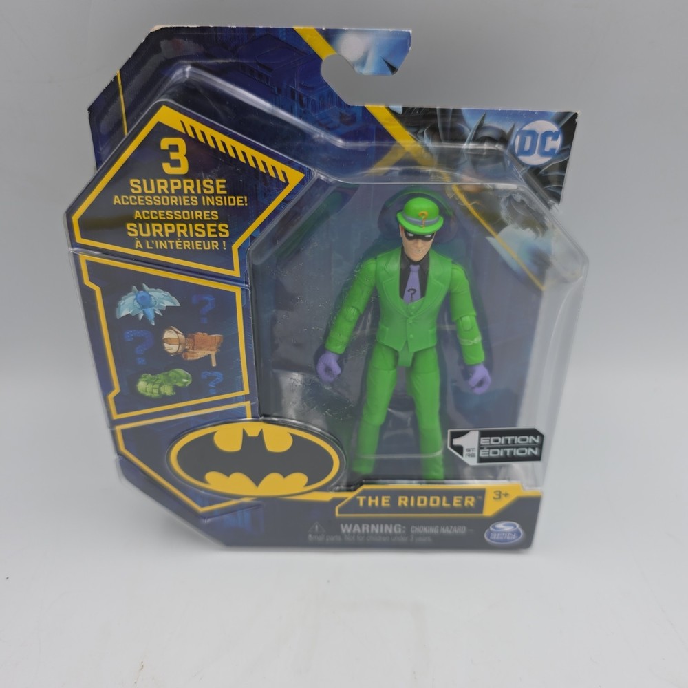 2020 Spin Master – DC Batman – THE RIDDLER 4in Figure (1st Edition)