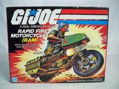K26i47711 RAM MOTORCYCLE W/ BOX & UNUSED DECALS COMPLETE 1982 VINTAGE HASBRO