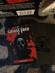 CHROME GHOST FACE MYSTERY CHASE VINYL PLUSH KEYCHAIN