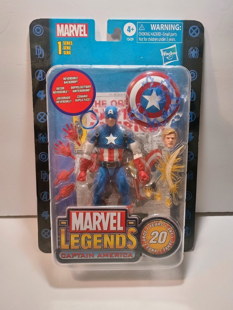 Marvel Legends Series 1 20 Years Captain America New Factory Sealed Hasbro