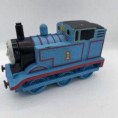 Vintage 1994 Ertl Thomas the Train One Blue Engine Book Plastic Rubber Push Toy