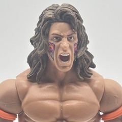 WWE Mattel Basic Series 2 The Ultimate Warrior Action Figure Orange Trunks 2011