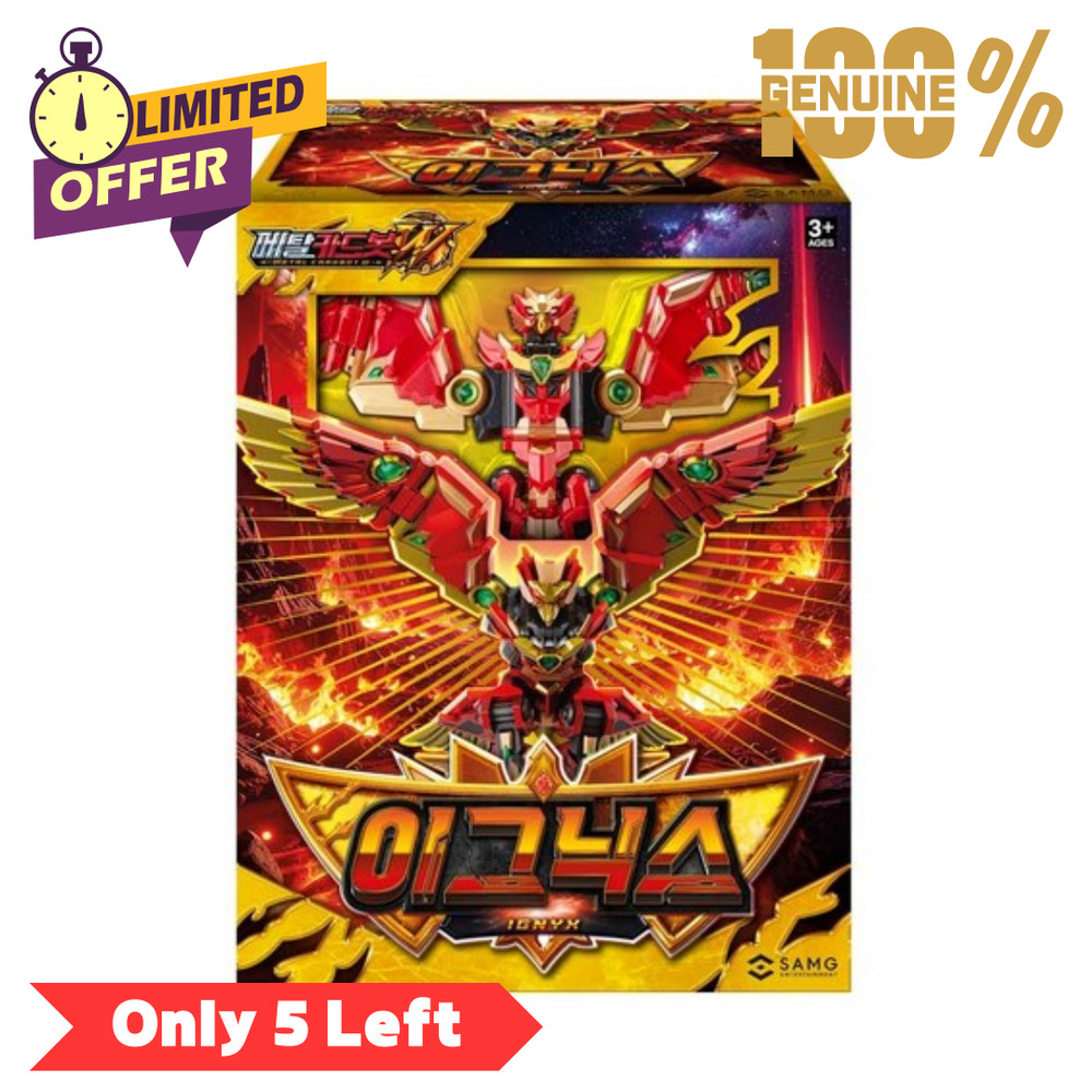 Metal Cardbot W: Ignix – Premium Transforming Fire-Phoenix Mecha Guardian K-toy
