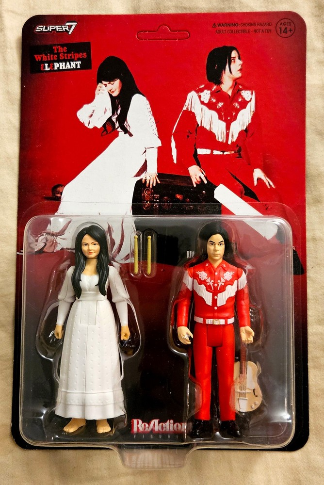 The White Stripes ELEPHANT Super7 Reaction Action Figures