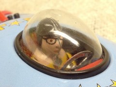 Schylling KING JET Friction Car Future Space Ship Tin Metal Toy 50 Style Retro