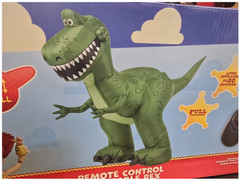 Viral Toy Story Remote control Inflatable Rex 4ft Tall RC Dinosaur Toy