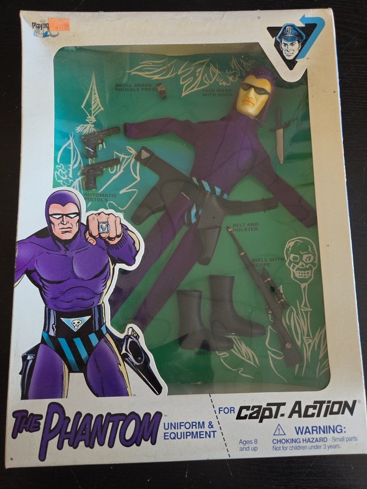 Playing Mantis Captain Action & The Phantom Boxed Action Figure Set