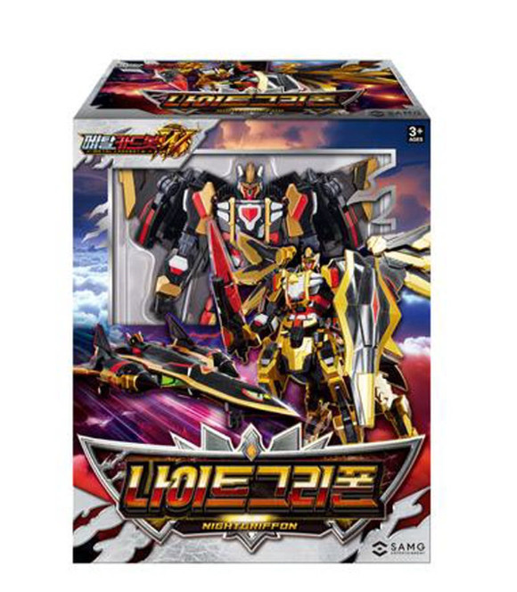 Metal Cardbot W NIGHTGRIFFON Transformer Robot Night Griffon Kids Toy[Season3]