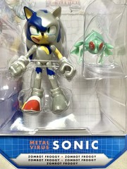 NEW Sonic The Hedgehog METAL VIRUS SONIC w/ZOMBOT FROGGY 4in Action Figure Set