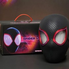 Electric Spider Cosplay Mask Movable Eyes Halloween Costume Helmet Toy Gift