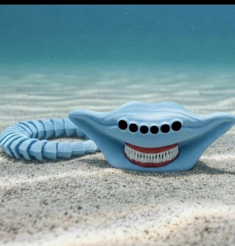 Sea Eater El Gran Maja Articulated Fidget Toy – FULL COLOR- Desk Decor – Flexy B