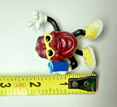 1988 California Raisins Mr. Boombox Figure Calrab PVC Advertising Vintage