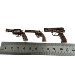 6PC Unique Castle Pistol Revolver Gun Soldier Warrior 1:6 Scale Action Figure