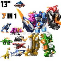 Miniforce Super Dino Seven 7 Dinosaurs Figure Power Ranger 13″ Robot Combiner