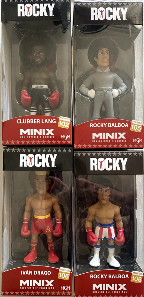 Minix Collectible Figure Rocky ( Set of 4)