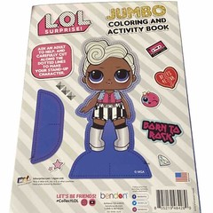 LOL Surprise Coloring and Activity Book Born To Be Bad NEW Stand-up Character