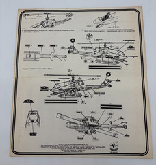 RARE – 1983 GI Joe Brazil Comandos Em Acao Dragonfly Original Blueprints