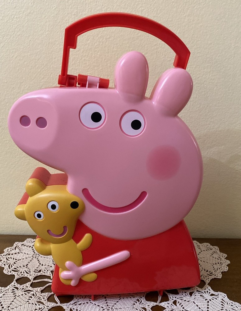 2003 Peppa Pig Plastic Handled Carrying Case, 11” X 9” Jazwares LLC ABD Ltd/Ent.