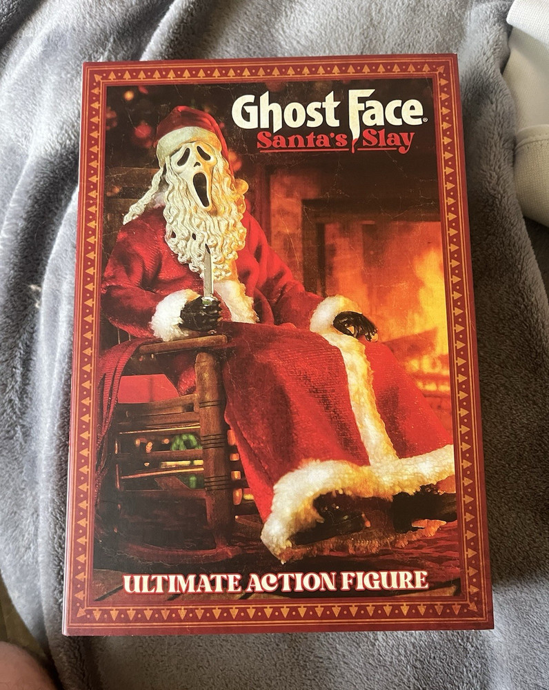 NECA Ghostface Scream Santa’s Slay Action Figure w/ Mask, Knife & Cane