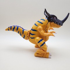 DIGIMON (Vintage 1999) METALGREYMON Greymon 6″ Digivolving [100% COMPLETE]