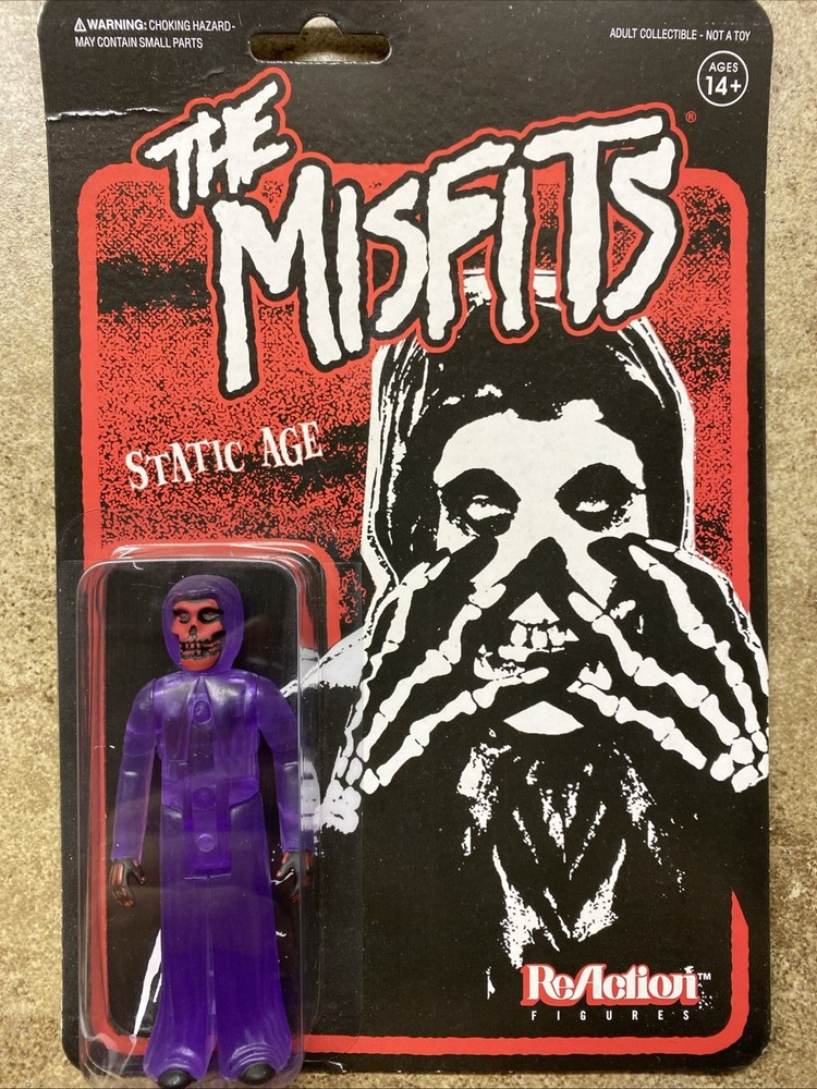 Super 7 The Misfits Fiend STATIC AGE 2018 Reaction Figure Purple Translucent