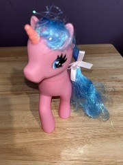Set Of 2 Member’s Mark Pink & White Pony Unicorn Figure Removable Wings UNBOXED